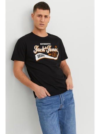 Jack & Jones T-shirt JJELOGO TEE SS O-NECK 2 COL AW23 SN 12233594 BLACK