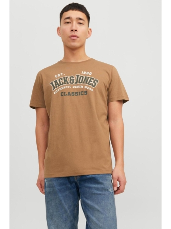 Jack & Jones T-shirt JJELOGO TEE SS O-NECK 2 COL AW23 SN 12233594 Otter