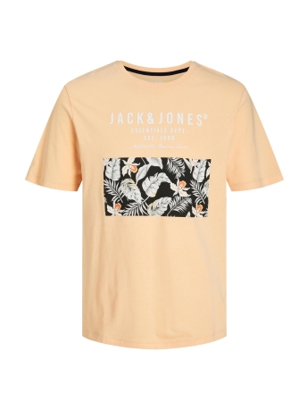 Jack & Jones T-shirt JJCHILL SHAPE TEE SS CREW NECK 12248072 Apricot Ice/Square