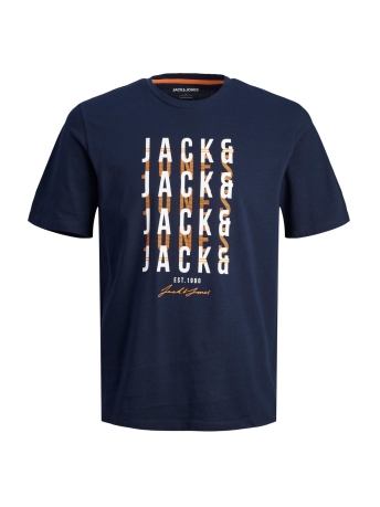 Jack & Jones T-shirt JJDELVIN TEE SS CREW NECK 12247813 NAVY BLAZER