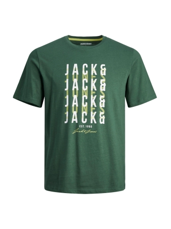 Jack & Jones T-shirt JJDELVIN TEE SS CREW NECK 12247813 DARK GREEN