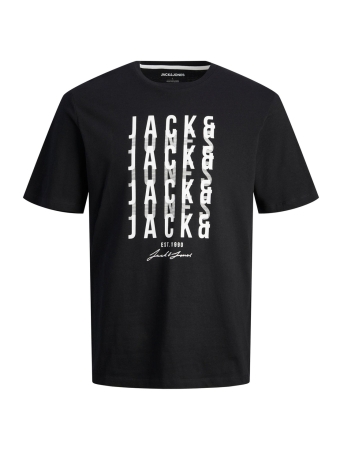 Jack & Jones T-shirt JJDELVIN TEE SS CREW NECK 12247813 BLACK