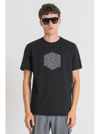 Antony Morato T-shirt T SHIRT CHICAGO MMKS02298 FA100240 9000 BLACK