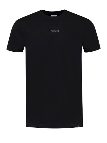 Purewhite T-shirt T SHIRT FRONT PRINT 23030103 02 BLACK