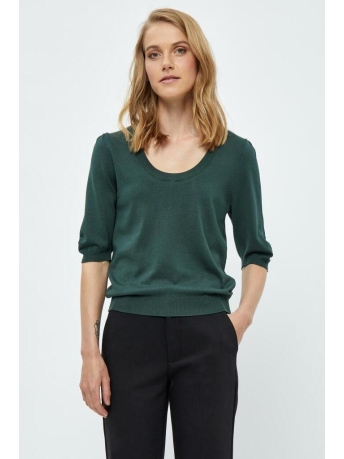 Minus Trui PAM SCOOP NECK KNIT T SHIRT MI5528 4112 JUNGE GREEN