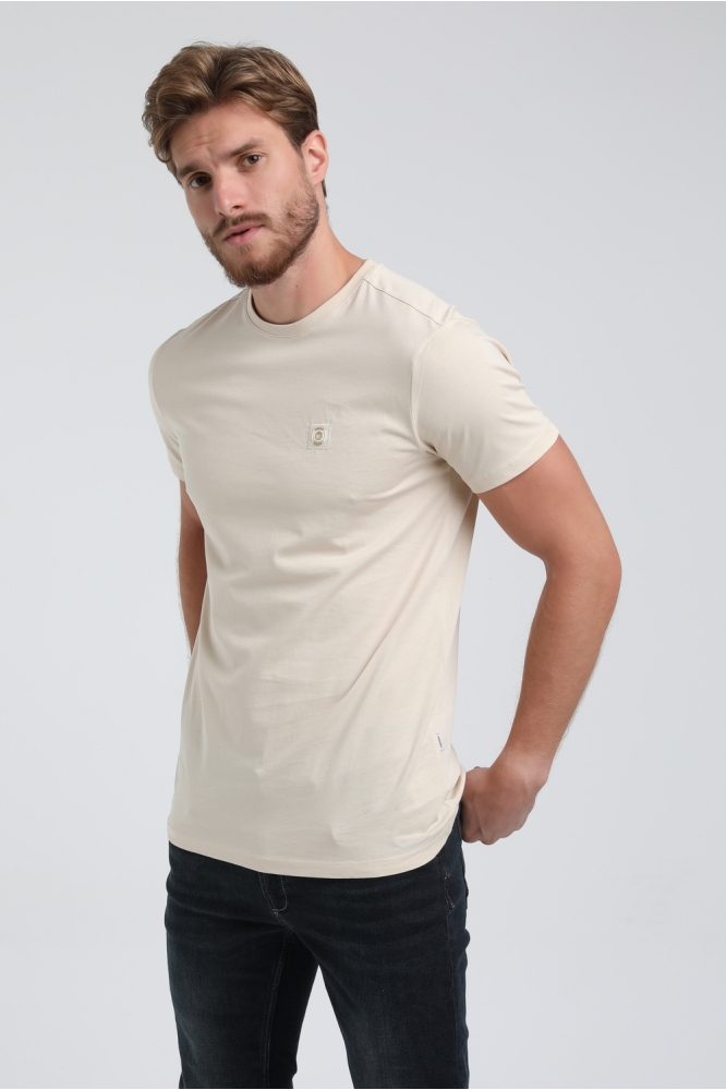 PREMIUM T SHIRT MET STRETCH 152713 1002 SAND