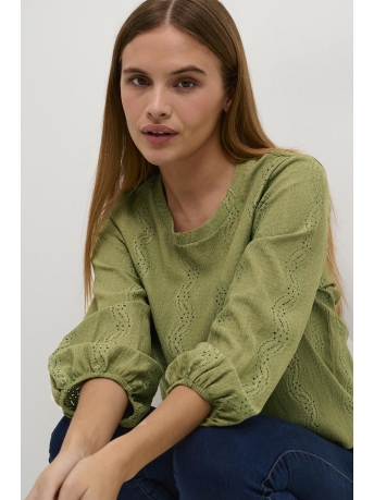 Kaffe T-shirt KATIO T SHIRT 10507286 170525 MOSSTONE