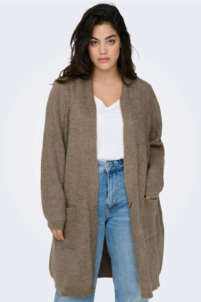 CARJADE LS CARDIGAN KNT NOOS 15283124 Caribou Melange