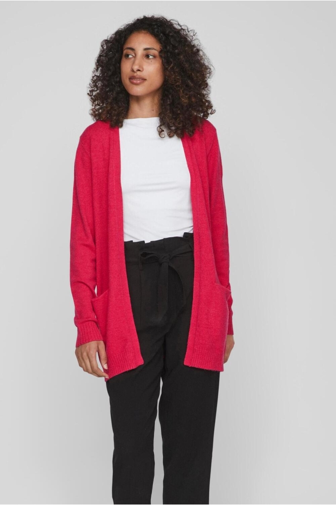 VIRIL OPEN L/S KNIT CARDIGAN - NOOS 14044041 LOVE POTION
