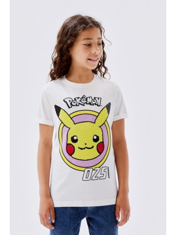 Name It T-shirt NKFJUNNA POKEMON SS TOP NOOS SKY 13219099 White Alyssum