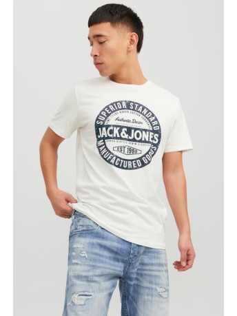 Jack & Jones T-shirt JJEJEANS TEE SS O-NECK NOOS 23/24 12232972 CLOUD DANCER