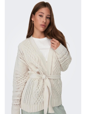 Jacqueline de Yong Vest JDYJOSIA L/S STRUCTURE CARDIGAN KNT 15297667 Cloud Dancer