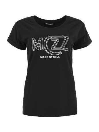 Maicazz T-shirt GRENA T SHIRT FA23 75 036 BLACK WHITE D1