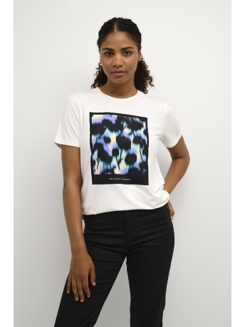 Kaffe T-shirt KAMOLLY T SHIRT 10507837 110602 CHALK