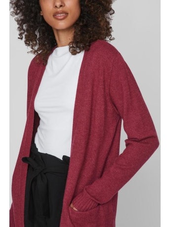 Vila Vest VIRIL OPEN L/S KNIT CARDIGAN - NOOS 14044041 Beet Red