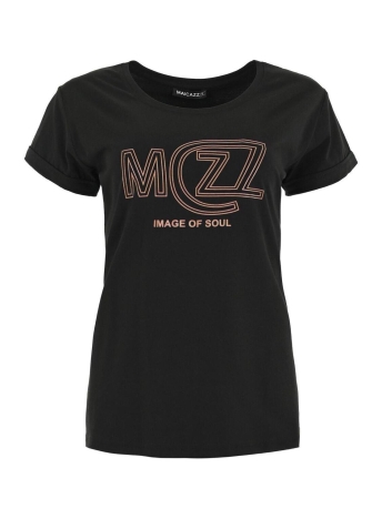 Maicazz T-shirt GRENA T SHIRT FA23 75 036 BLACK DARK SAND 2