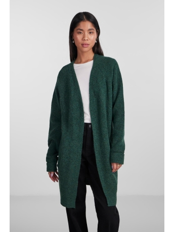 Pieces Vest PCELLEN LS LONG KNIT CARDIGAN NOOS 17098266 TREKKING GREEN