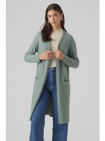 Vero Moda Vest VMDOFFY LS LONG OPEN CARDIGAN GA NO 10215434 DARK FORREST
