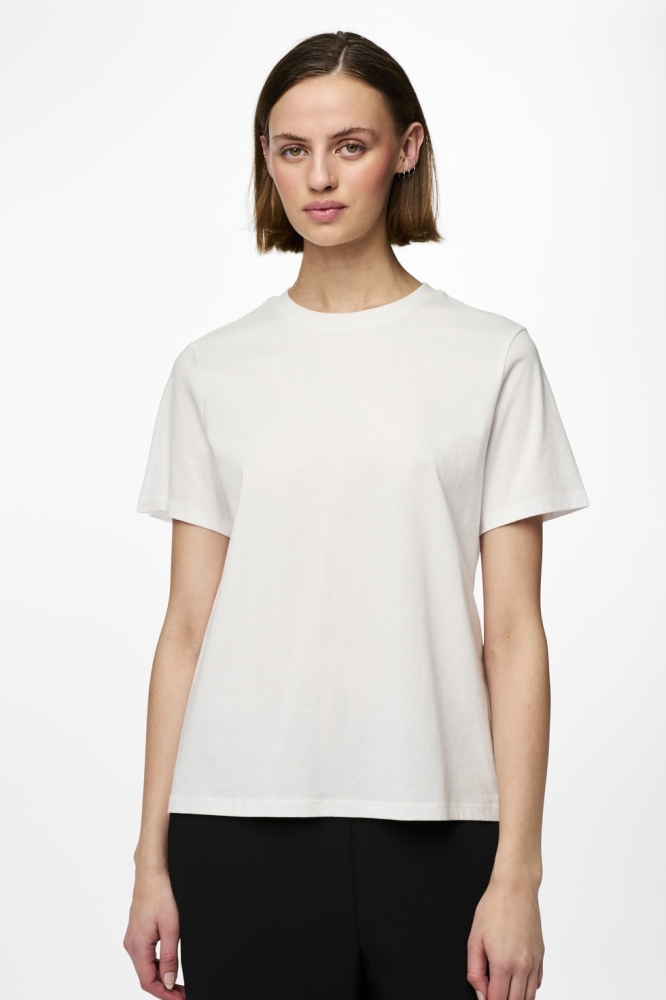 PCRIA SS SOLID TEE NOOS BC 17140802 Bright White