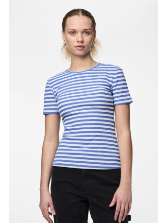 Pieces T-shirt PCRUKA SS TOP NOOS 17133839 FRENCH BLUE