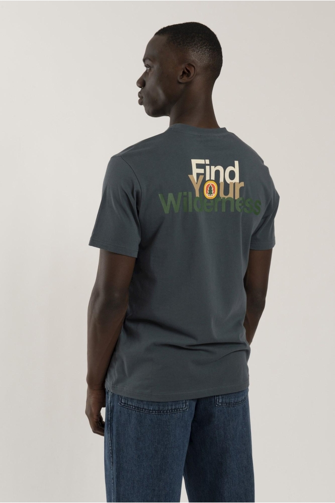T SHIRTS BTS267 L001S BLUE SLATE