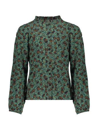 Geisha Girls Blouse BLOUSE MET PAISLEYPRINT 33573K 60 Emerald