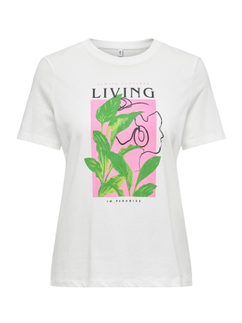 Only T-shirt ONLVARIANA SS TEE CS JRS 15322467 Cloud Dancer/Living