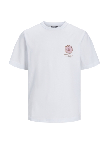 Jack & Jones T-shirt JOREASTER ACTIVITY TEE SS CREW NECK 12251966 Bright White/FLOWER