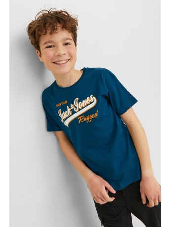Jack & Jones Junior T-shirt JJELOGO TEE SS NECK 2 COL 23/24 NOO 12237367 SAILOR BLUE 