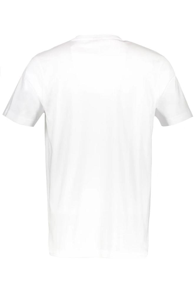 Lerros witte heren t-shirt | Achteraanzicht