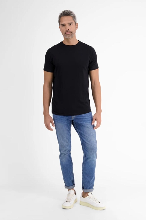 Lerros zwarte heren t-shirt | Model