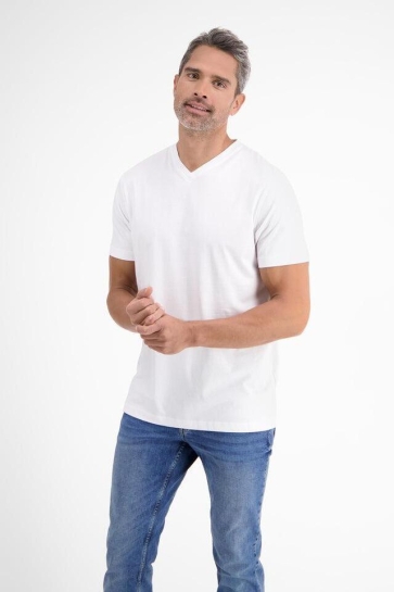 Lerros T-shirt DUBBELPAK T SHIRT V HALS 2003115 100