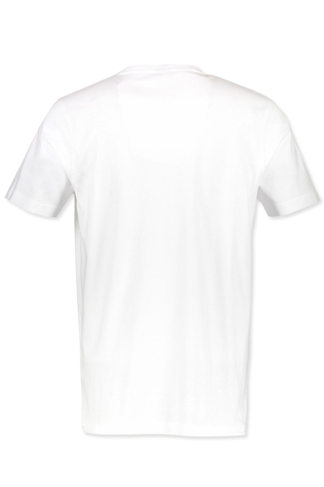 Lerros witte heren t-shirt | Achteraanzicht
