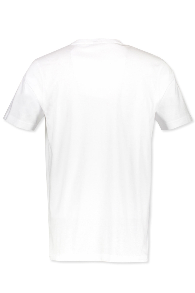 Lerros witte heren t-shirt | Achteraanzicht