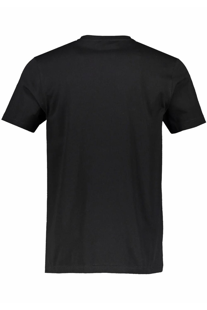 Lerros zwarte heren t-shirt | Achteraanzicht