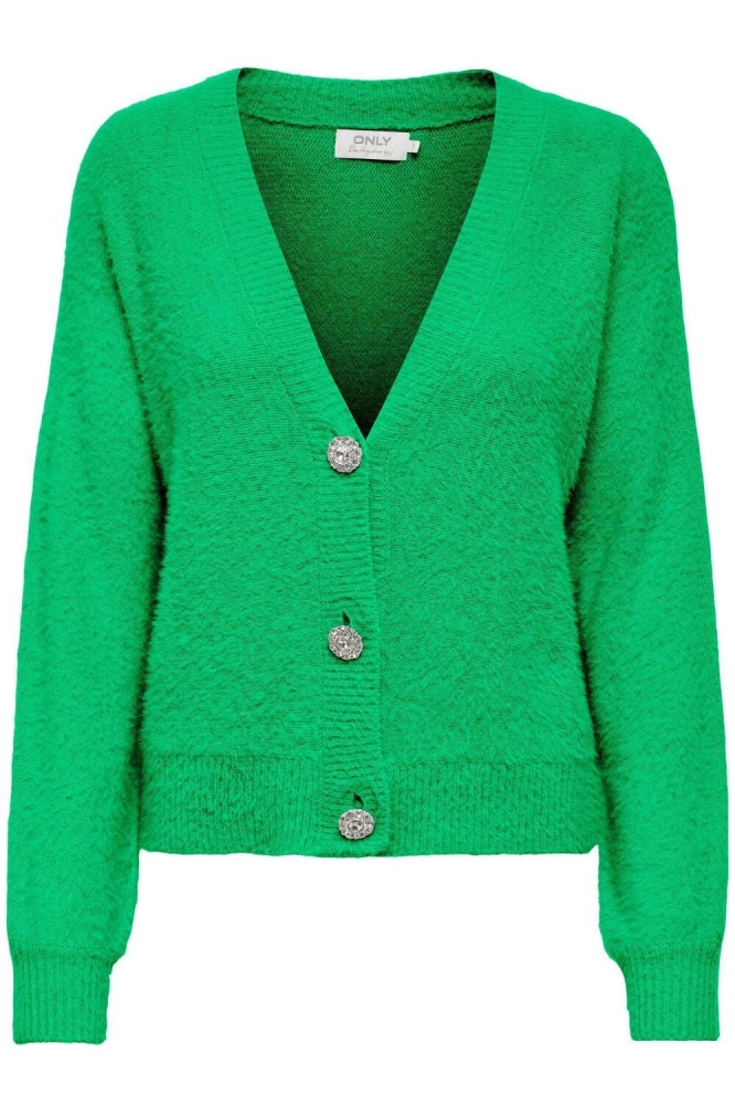 ONLELLA PIUMO LS CARDIGAN CC KNT 15259564 ISLAND GREEN