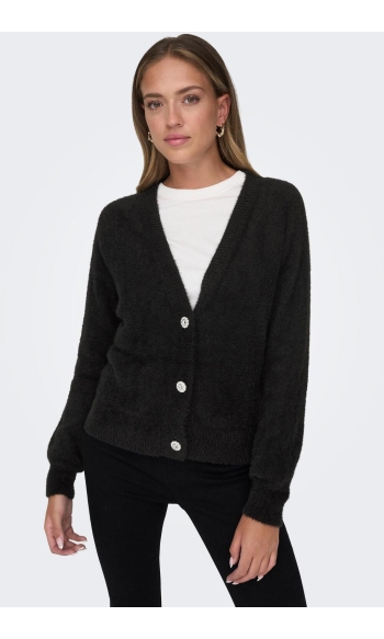 ONLELLA PIUMO LS CARDIGAN CC KNT 15259564 BLACK