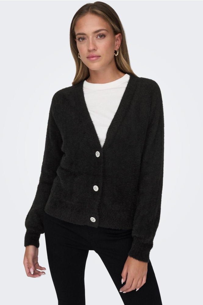 ONLELLA PIUMO LS CARDIGAN CC KNT 15259564 BLACK