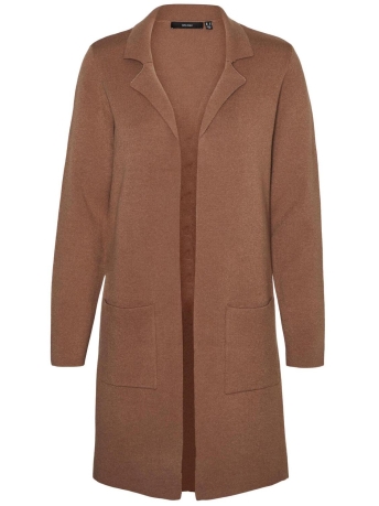 Vero Moda Vest VMTASTY FULLNEEDLE LS NEW COATIGAN 10215659 Brown Lentll