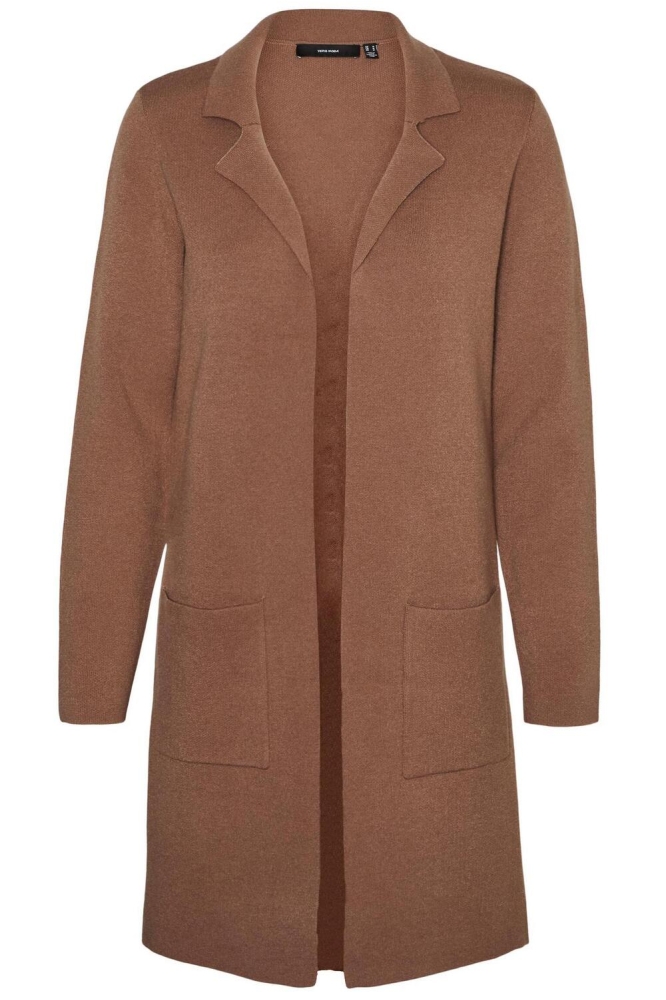 VMTASTY FULLNEEDLE LS NEW COATIGAN 10215659 Brown Lentll