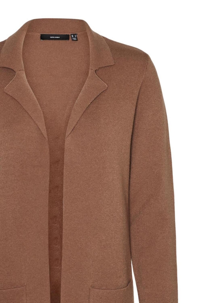 VMTASTY FULLNEEDLE LS NEW COATIGAN 10215659 Brown Lentll