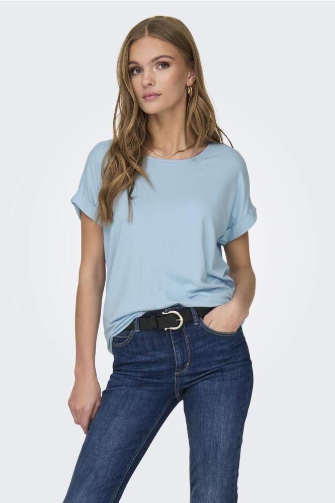 ONLMOSTER S/S O-NECK TOP NOOS JRS 15106662 Clear Sky