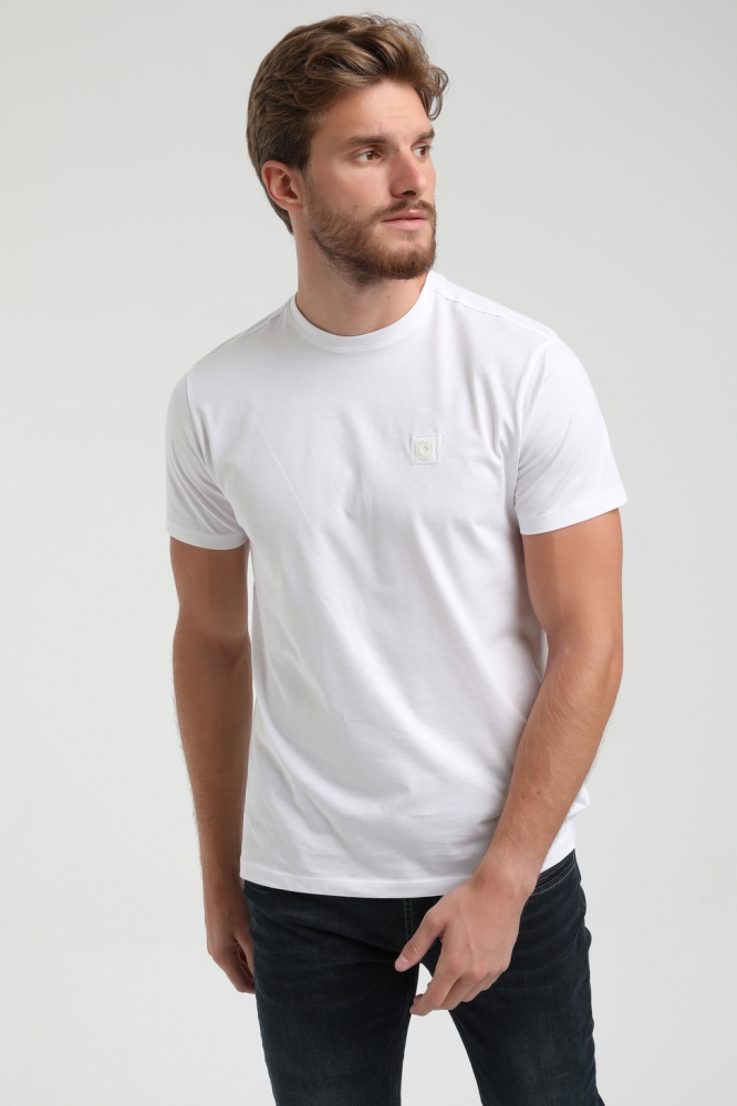 PREMIUM T SHIRT MET STRETCH 152713 101 WHITE