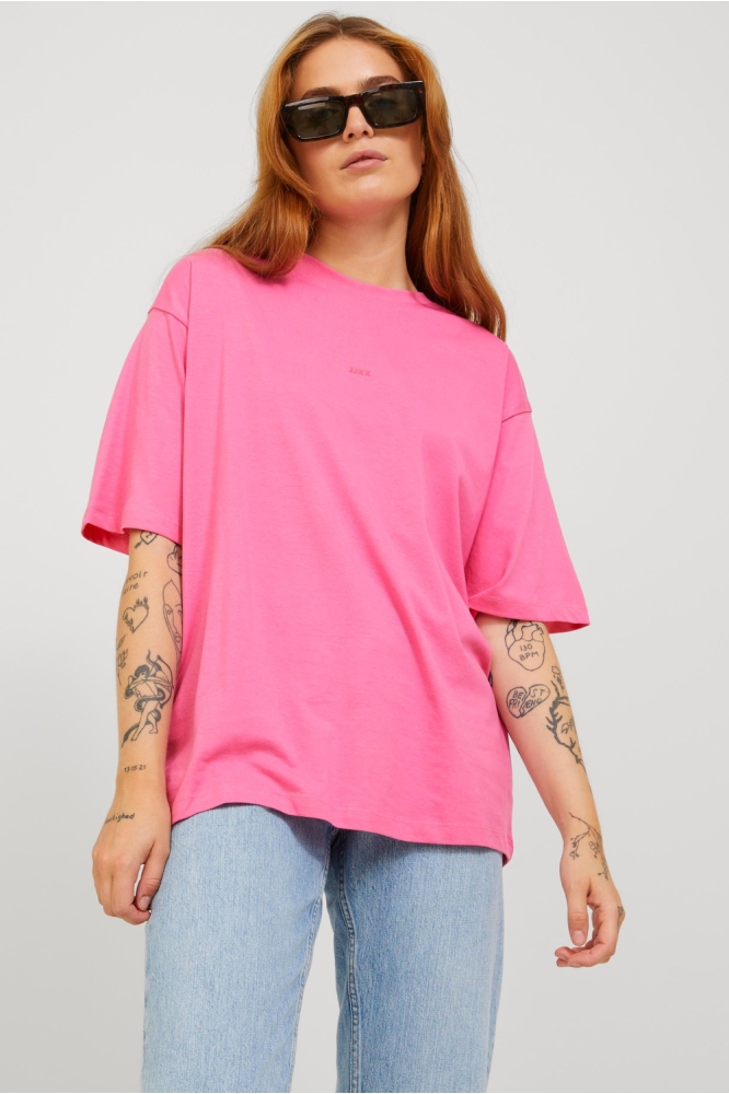 JXANDREA LOOSE SS EVERY LOGO TEE NO 12205777 Carmine rose