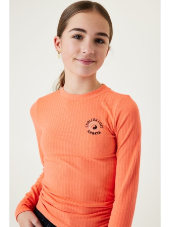 Garcia Kids T-shirt T SHIRT LONGSLEEVE G32406 BLAZE ORANGE 4152