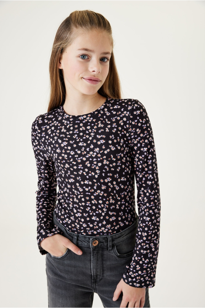 LONG SLEEVE MET PRINT G32408 Off black 1755