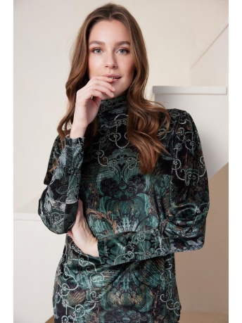 Aime Balance T-shirt YEAL TOP AT72 05430 376 DAMAST PRINT