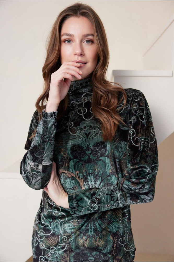 YEAL TOP AT72 05430 376 DAMAST PRINT