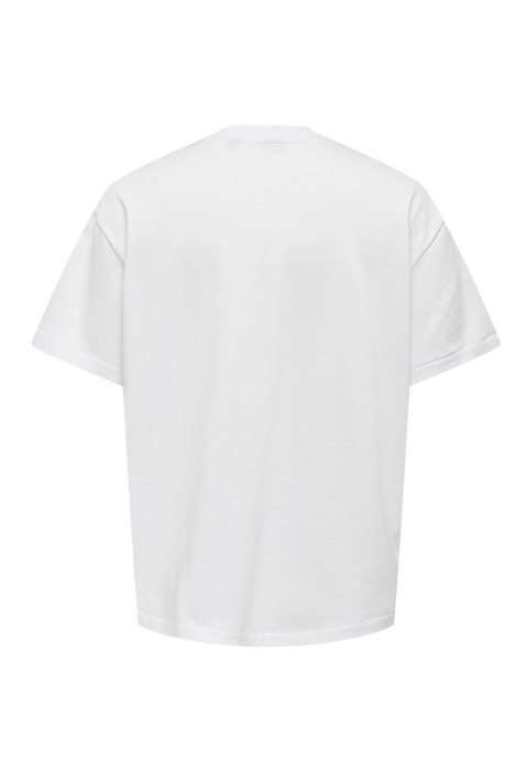 Only & Sons witte heren t-shirt | Achteraanzicht