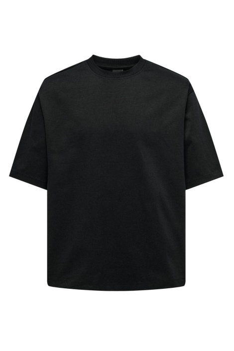 Only & Sons zwarte heren t-shirt | Vooraanzicht